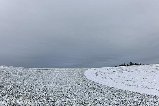Foto:: Linien in Winterlandschaft (Foto,Fotos,Bilder,Bild,)