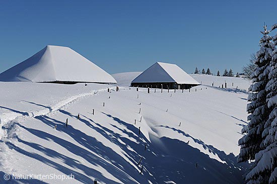 Foto:: Alphütten im Winter (Foto,Fotos,Bilder,Bild,)