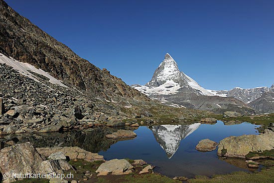 Foto:: Matterhorn (mit Spiegelung) (Foto,Fotos,Bilder,Bild,)