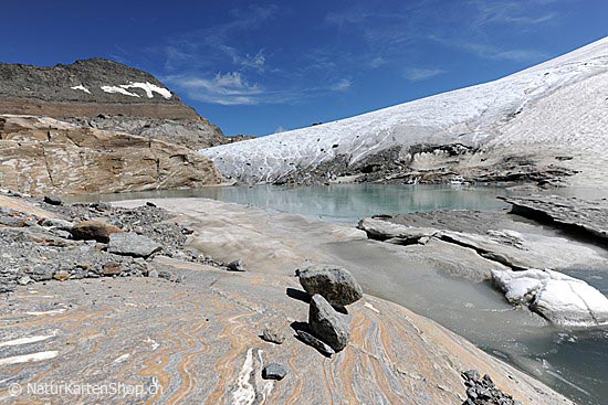 Foto:: Marmorierter Gletscherschliff (Foto,Fotos,Bilder,Bild,)