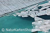 Foto F076881: Eisschollen auf Gletschersee