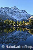 Foto F134845: Spiegelung / Streiflicht am Bergsee