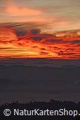 Foto F135913: Abendstimmung mit glühenden Wolken